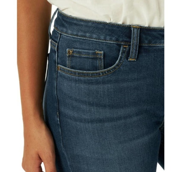 Lee Riders Midrise Bootcut Stretch Jeans Dark Blue Denim Sz. 8 P - Picture 6 of 10